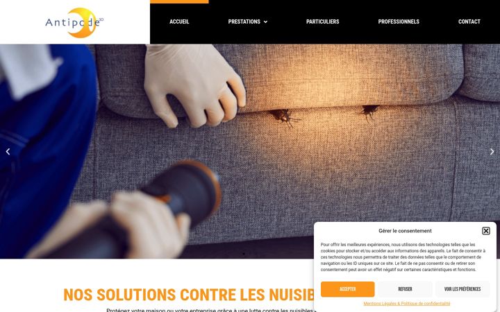 Screenshot of antipode3d.fr