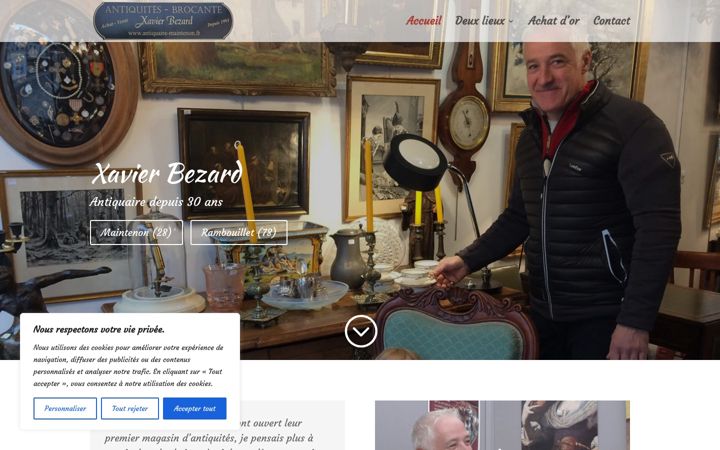 Screenshot of antiquaire-maintenon.fr