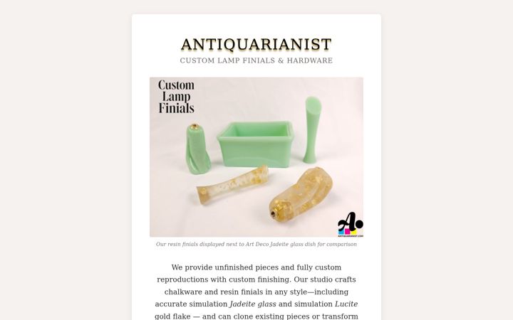Screenshot of antiquarianist.com