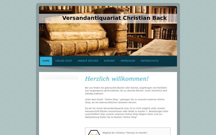 Skjermbilde av antiquariat-back.de