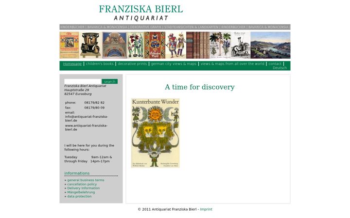 Screenshot of antiquariat-franziska-bierl.de