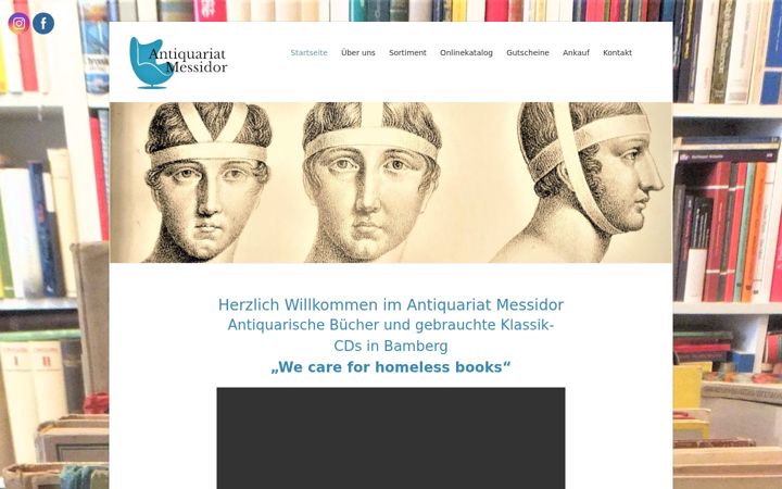 Screenshot of antiquariat-messidor.de
