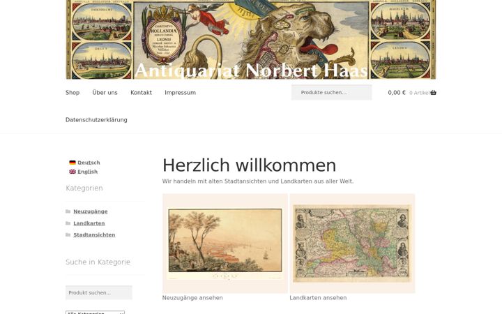 Screenshot of antiquariat-norbert-haas.de