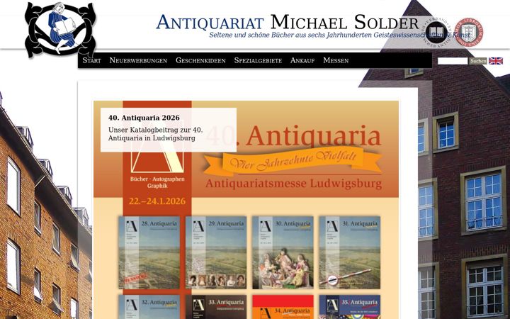 Screenshot of antiquariat-solder.de