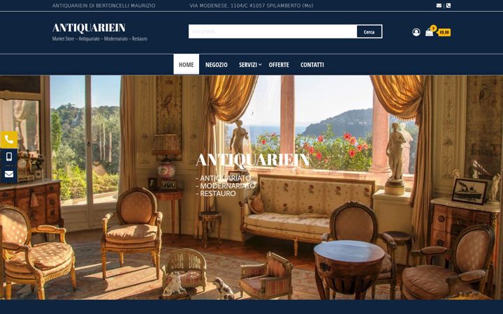 Screenshot of antiquariein.com