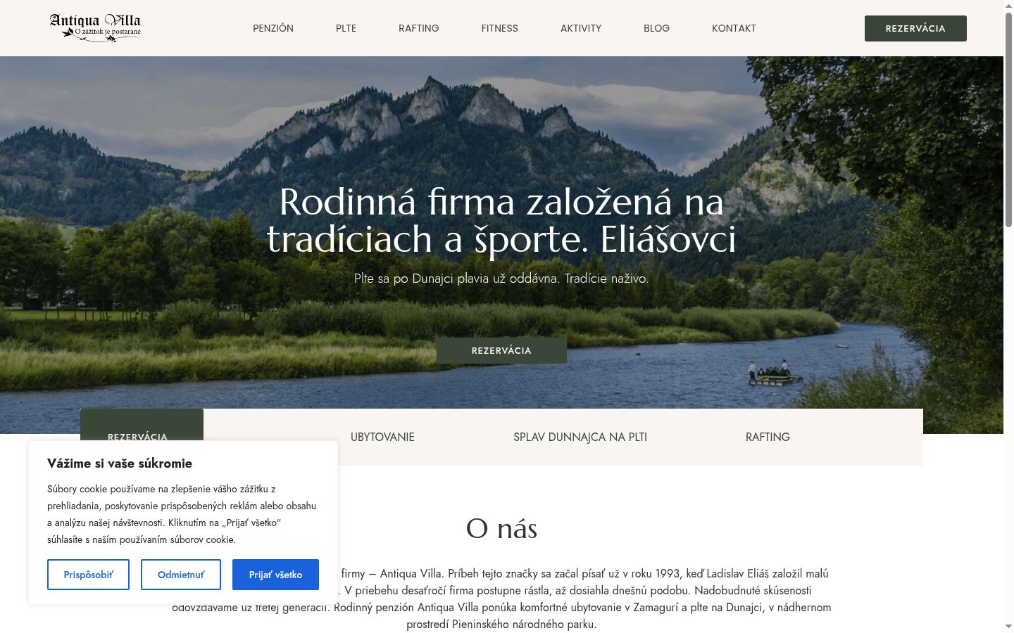 Snimka zaslona bannera za privolu prikazanog prije bilo kakve interakcije