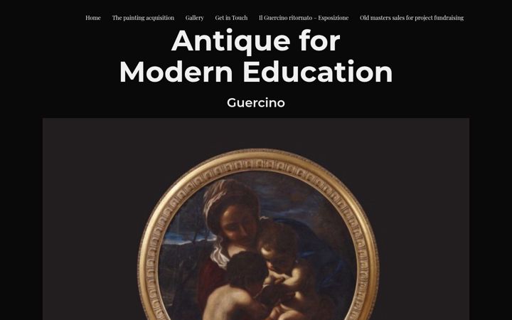 Posnetek zaslona antique-for-modern-education-guercino.com