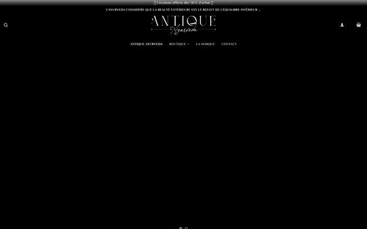 Screenshot ta' antiqueayurveda.com