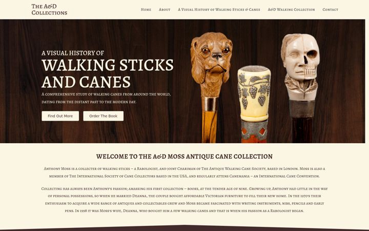 Screenshot ta' antiquecanes.net
