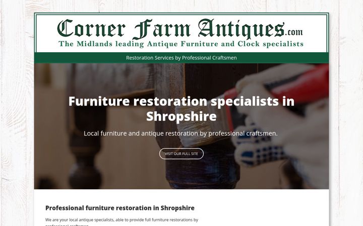 Screenshot of antiquerestorationshropshire.co.uk