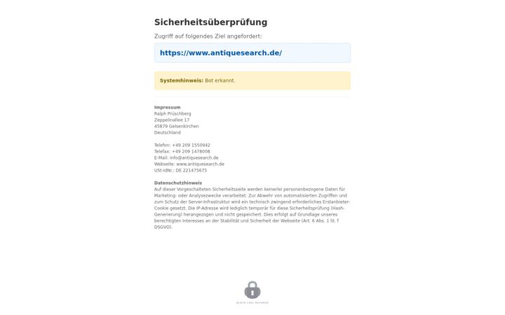 Ekrano kopija antiquesearch.de