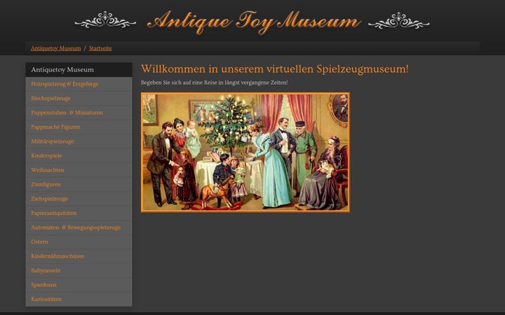 Screenshot of antiquetoy-museum.com
