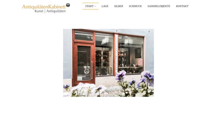 Screenshot of antiquitaetenkabinet.de