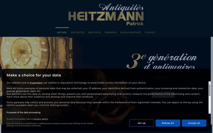 Screenshot of antiquite-heitzmann-21.fr