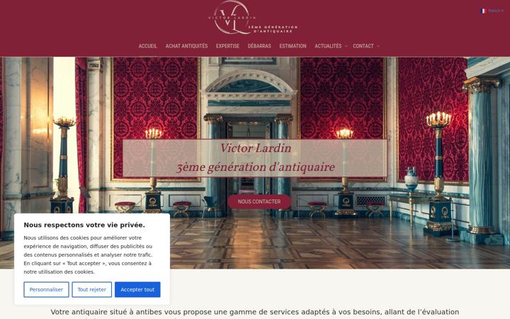 Screenshot of antiquite-victorlardin.fr