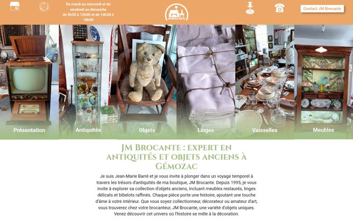 Skjermbilde av antiquitebrocantecharentemaritime.fr