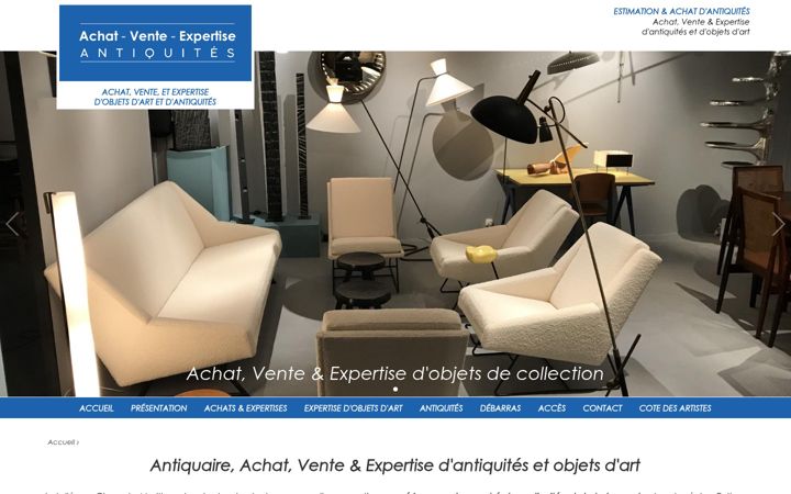 Screenshot of antiquites-achat-estimation.com