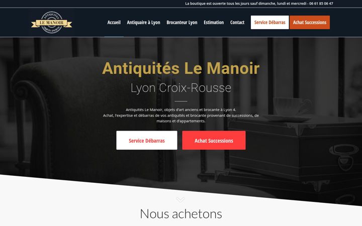 Screenshot of antiquites-manoir.fr