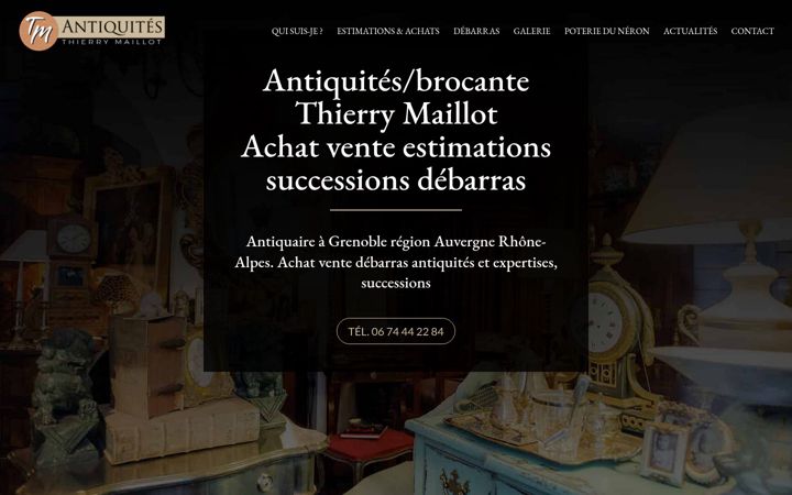 Screenshot of antiquitesmaillot.fr