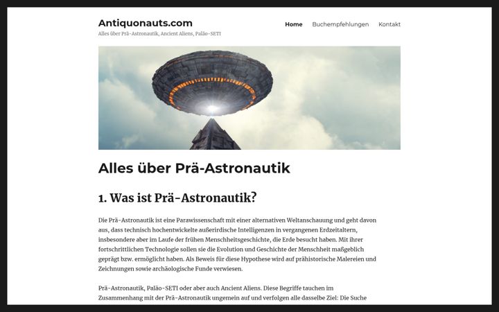 Screenshot of antiquonauts.com