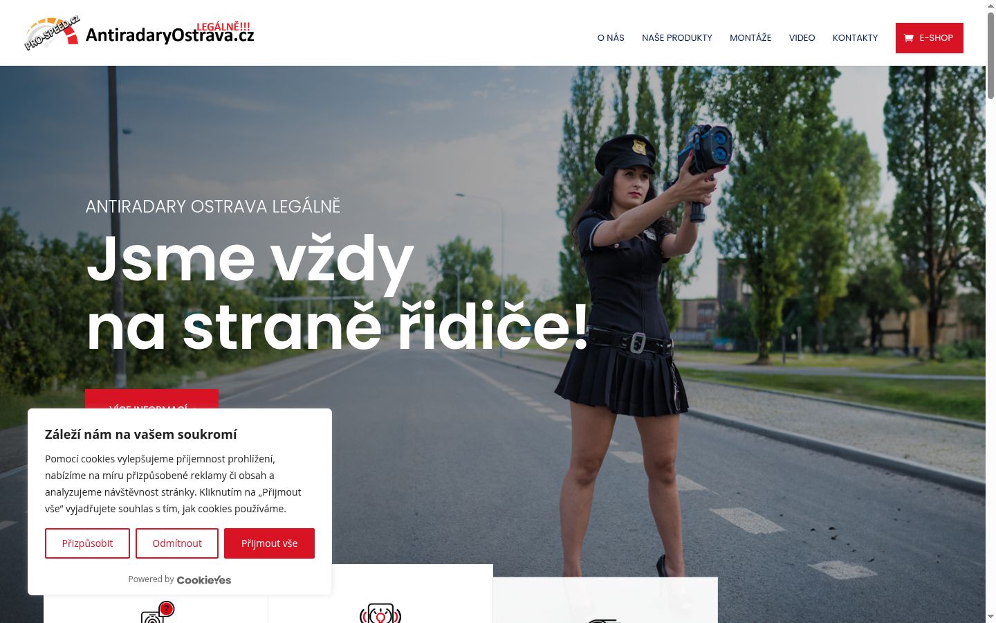 Snimka zaslona bannera za privolu prikazanog prije bilo kakve interakcije