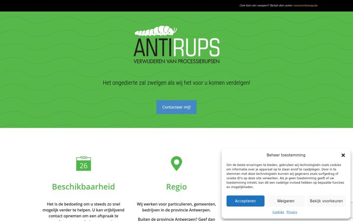Screenshot of antirups.be