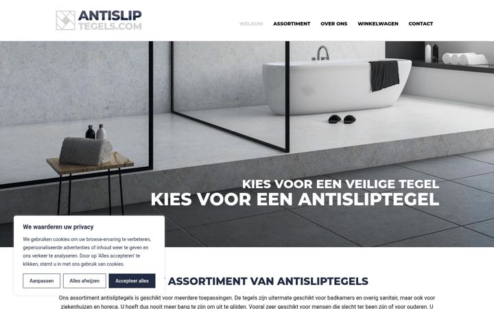 Captura de pantalla de antisliptegels.com