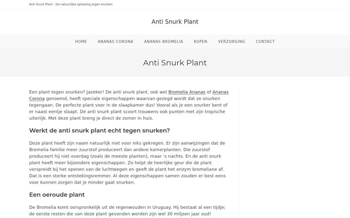 Screenshot of antisnurkplant.nl