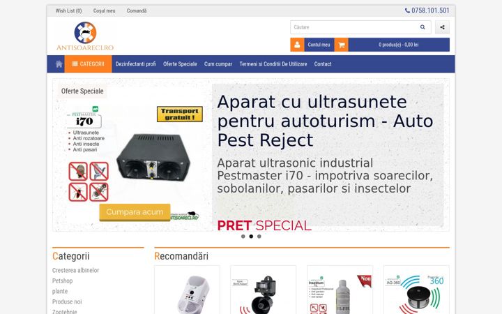 Screenshot of antisoareci.ro