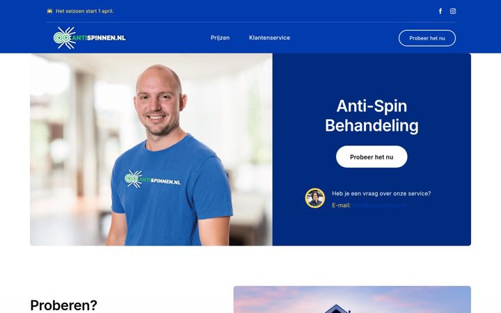 Screenshot di antispinnen.nl
