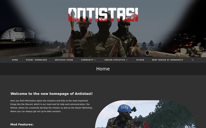 Zrzut ekranu antistasi.de
