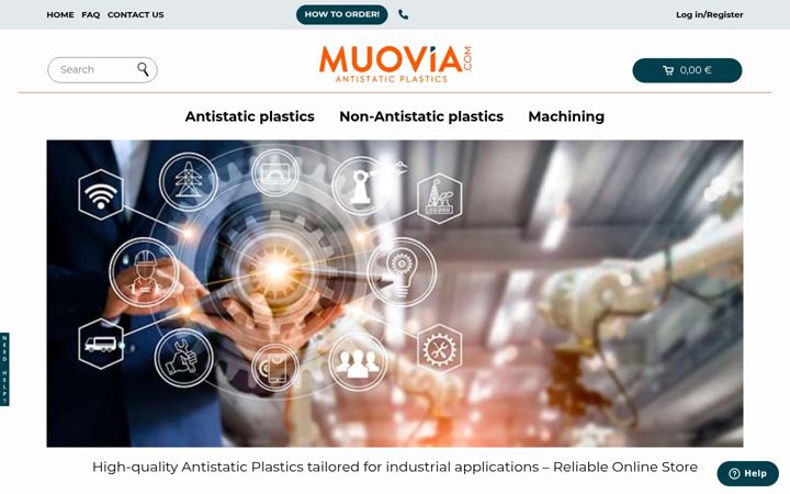 Screenshot of antistaticplastics.com