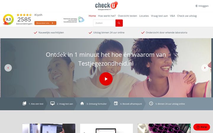 Screenshot of antistoffentest.nl