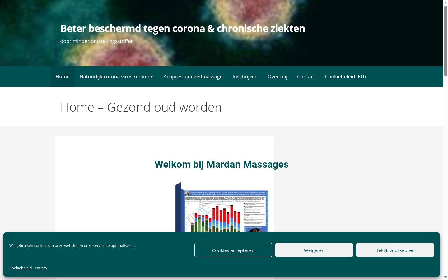 Screenshot tal-banner tal-kunsens muri qabel kwalunkwe interazzjoni
