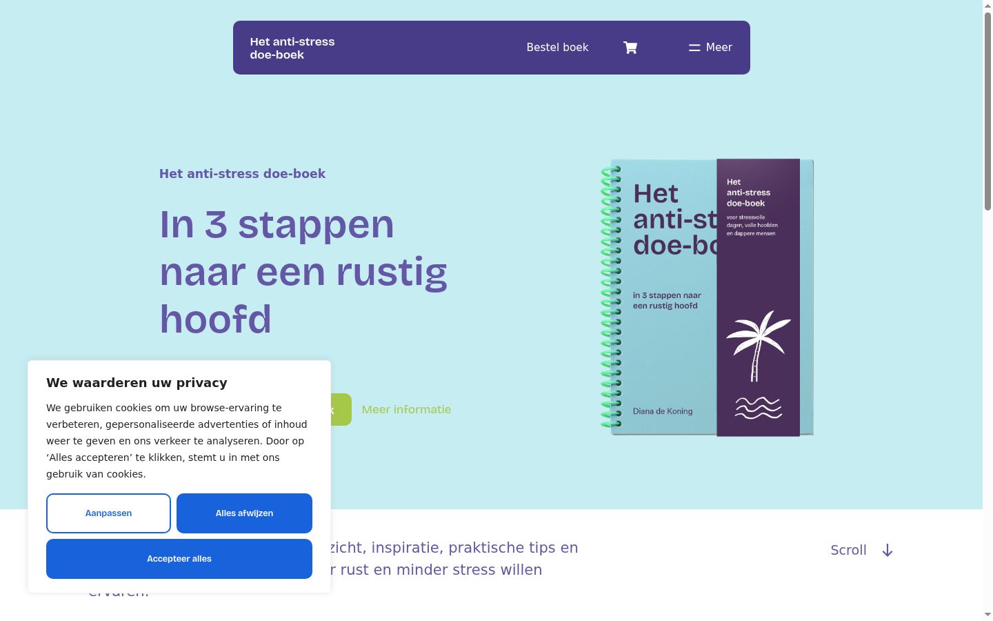 Screenshot tal-banner tal-kunsens muri qabel kwalunkwe interazzjoni