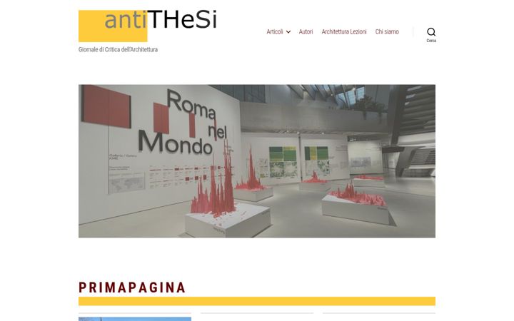 Screenshot of antithesi.it