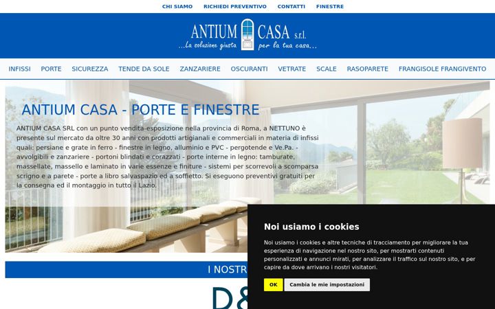 Captură de ecran a antium.it