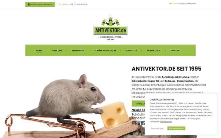 Screenshot of antivektor.de