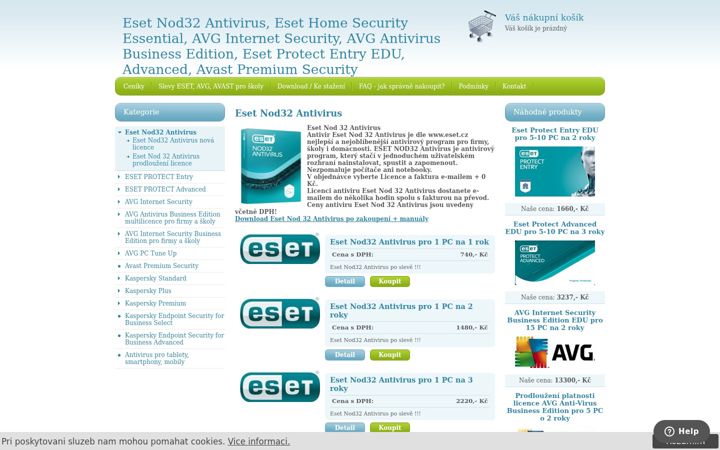 Screenshot of antivirus-programy.cz
