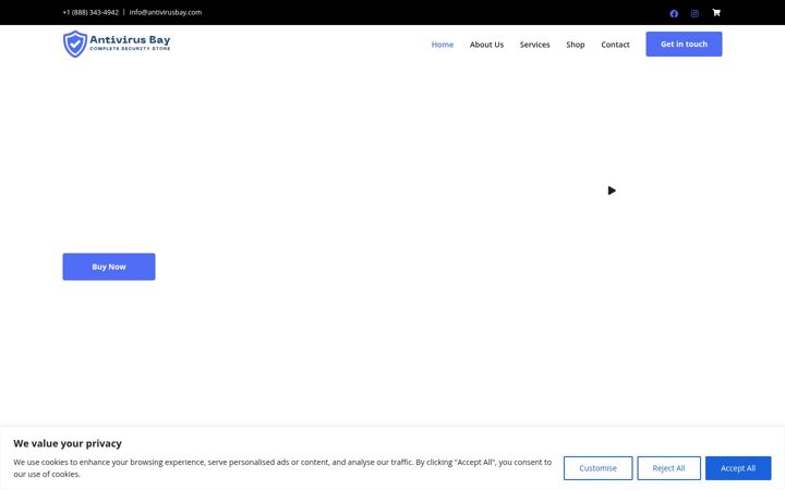 Captura de pantalla de antivirusbay.com