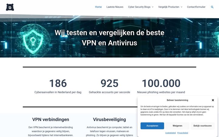 Screenshot stránky antivirussoftware.io