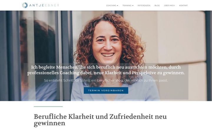 Screenshot of antje-ebner.de
