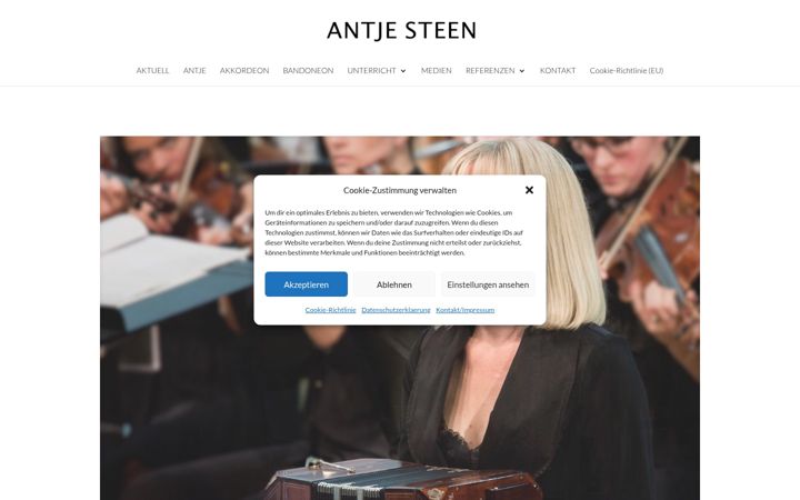 Екранна снимка на antje-steen.de