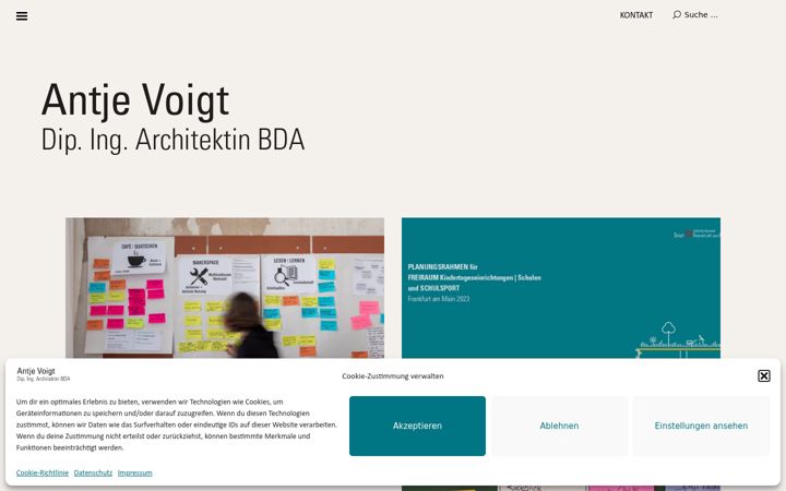 Captura de pantalla de antje-voigt.de