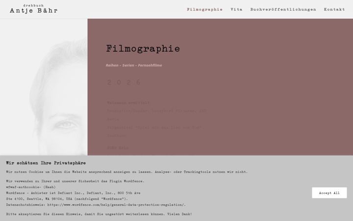 Screenshot of antjebaehr.de