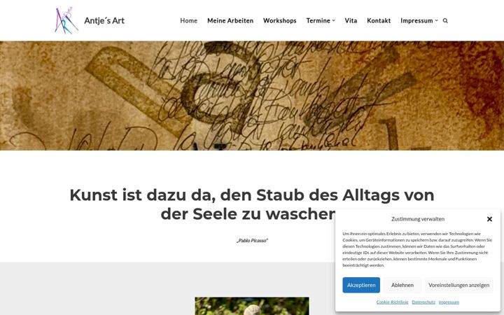 Screenshot van antjes-art.de