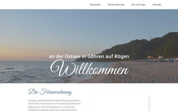 Screenshot of antjes-ostseeperle.de