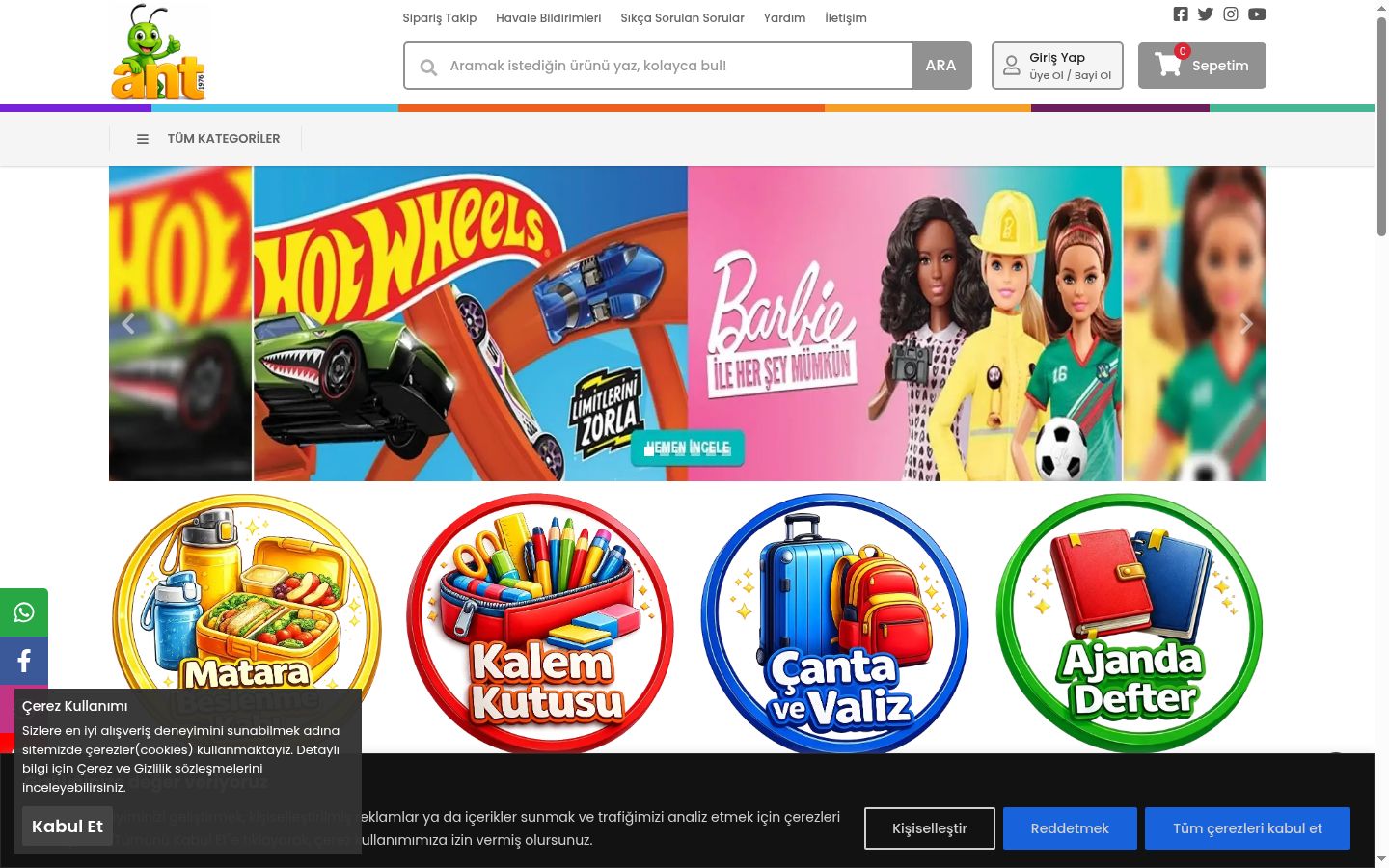 Screenshot tal-banner tal-kunsens muri qabel kwalunkwe interazzjoni
