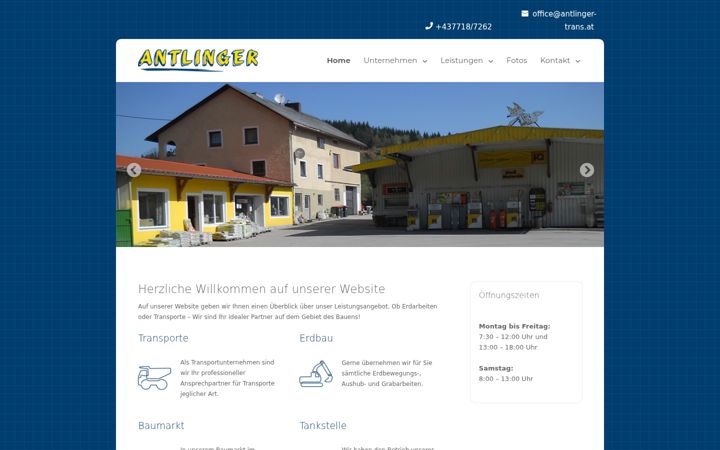 Screenshot of antlinger-trans.at
