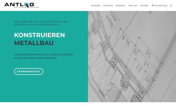 Screenshot von antlog.com